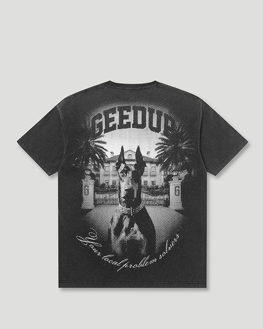 L.P.S Dobermann T-Shirt Washed Black